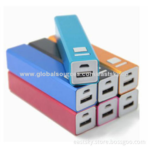 2000mAh Aluminum External Battery, Various Colors are AvailableNew